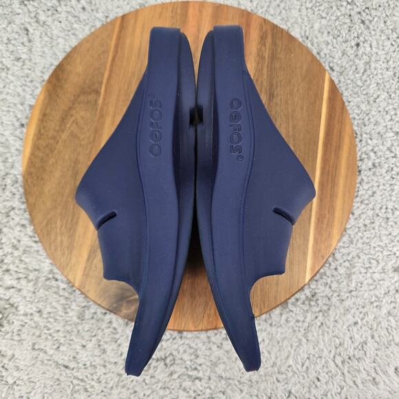 Oofos Ooahh Navy Recovery Comfort Casual Daily Lifestyle Slide Sandals Mens 8 - Picture 7 of 11